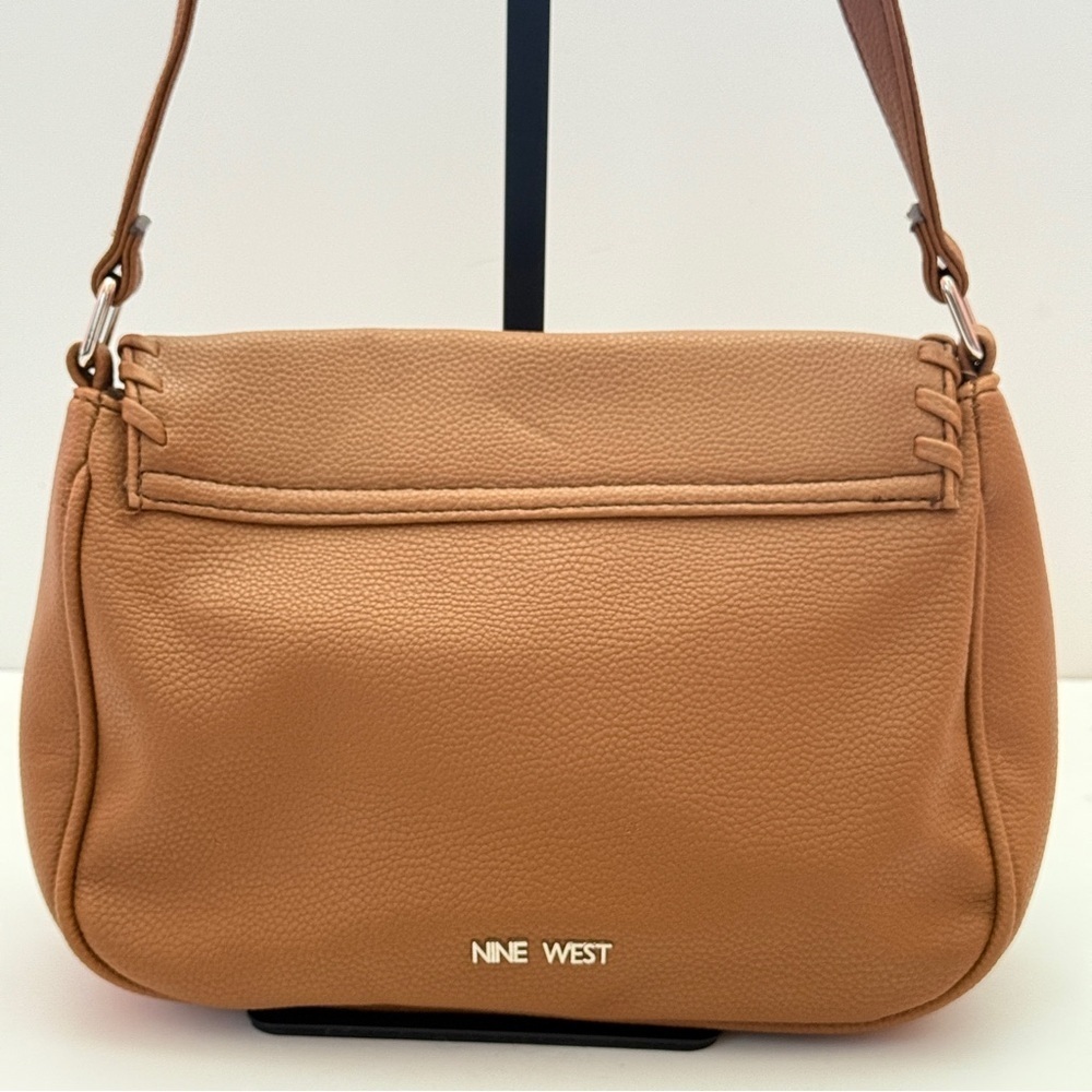Nine West Tan Crossbody Handbag with Tassel Design - Picture 3 of 14
